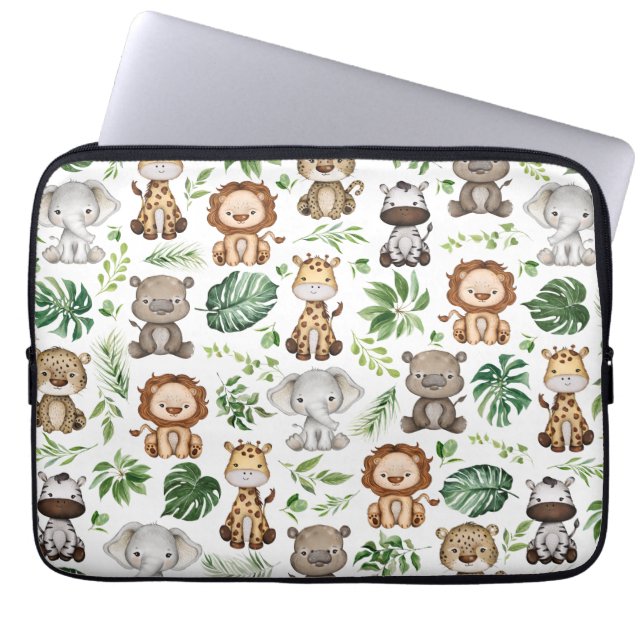 Funda Para Portátil Espectaculares animales salvajes Safari de la jung (Frente)