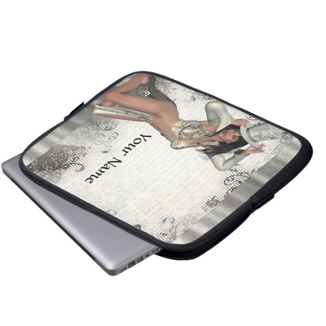 Funda Para Portátil Espectadora de plata (Inferior anverso)