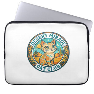 Funda Para Portátil Espejismo del desierto Gato Idea de regalo para ma