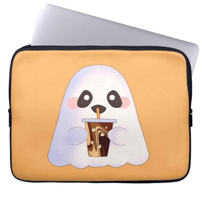 Funda Para Portátil Espeluznante Con Café Helado (Frente)