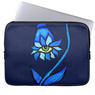 Funda Para Portátil Espeluznante Monstruo de Flor de Ojo Azul - Espect