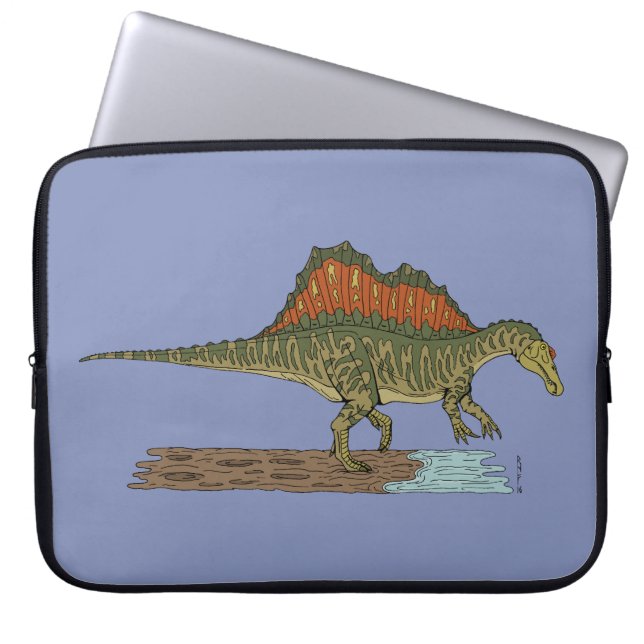 Funda Para Portátil Espinosaurio de Dinosaurio Cretácico (Frente)