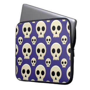 Funda Para Portátil Espinoso patrón de cráneo de Gótico kawaii