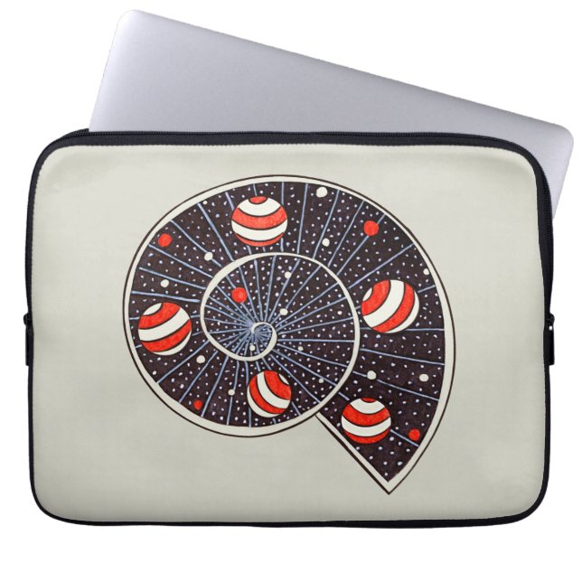 Funda Para Portátil Espiral Galaxy Beach Ball Planetas Funny Astronomí (Frente)