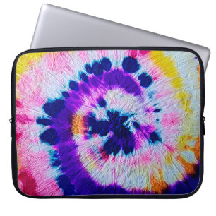 Funda Para Portátil Espiral psicodélica. Tejido multicolor. Hip