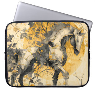Funda Para Portátil Espíritu Botánico Vintage Caballo Blanco Flores Vi