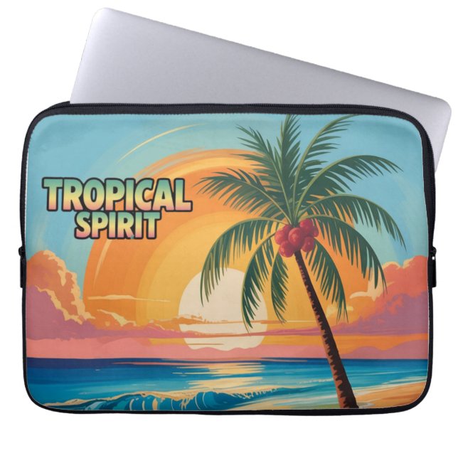Funda Para Portátil Espíritu Tropical (Frente)
