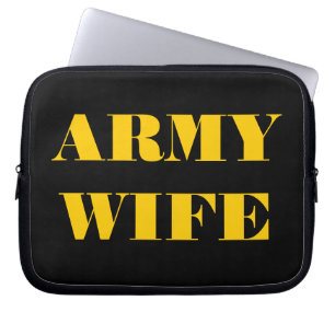 Funda para portátil Esposa del Ejército