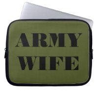 Funda para portátil Esposa del ejército