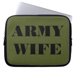 Funda para portátil Esposa del ejército