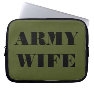 Funda para portátil Esposa del ejército