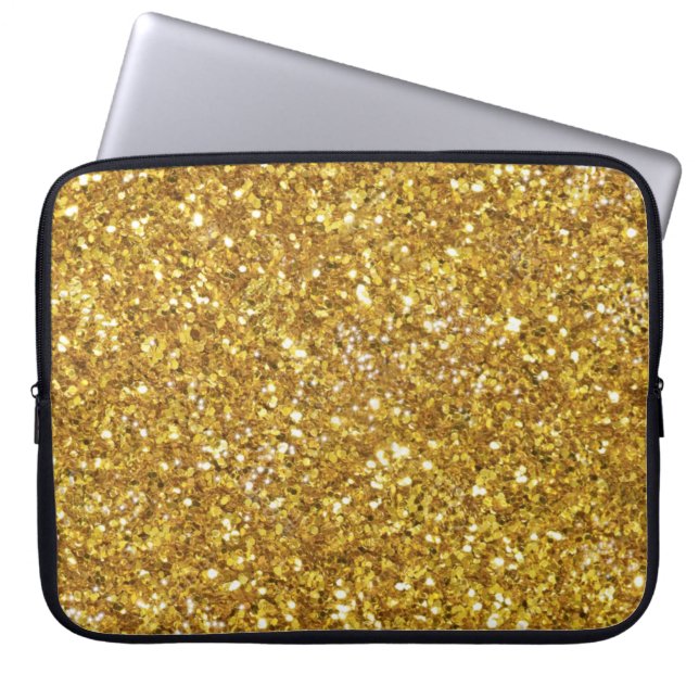 Funda Para Portátil Espuelas doradas elegantes (Frente)