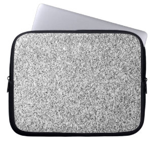 Funda Para Portátil Espumosos purpurinas de luz gris plateado