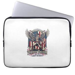 Funda Para Portátil Esqueleto Patriótico de la Guerra Revolucionaria P