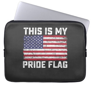 Funda Para Portátil Esta es mi bandera de orgullo EE. UU.