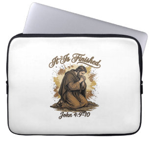 Funda Para Portátil Está Terminado Versículo Bíblico Camiseta Cristian