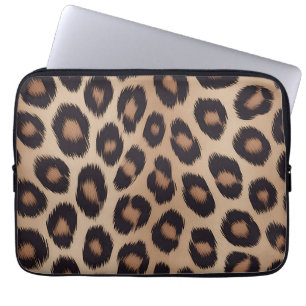 Funda Para Portátil Estampado Animal Clásico Leopardo Marrón Guepardo