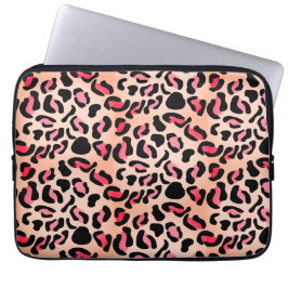 Funda Para Portátil Estampado Animal de Patrón de Leopardo Moderno