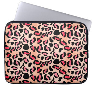 Funda Para Portátil Estampado Animal de Patrón de Leopardo Moderno