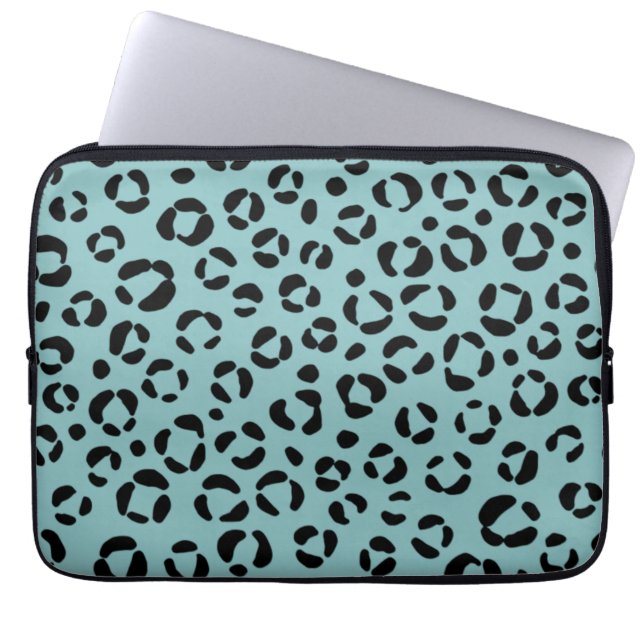 Funda Para Portátil Estampado Animal Verde Azul (Frente)