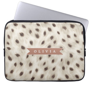 Funda Para Portátil Estampado de Animal Leopardo Neutral Chic Personal