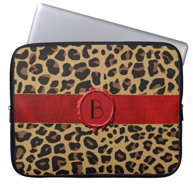 Funda Para Portátil Estampado de animales salvaje elegante con la caja (Frente)