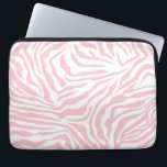 Funda Para Portátil Estampado de cebra rosada Patrón de cebra de impre<br><div class="desc">Impresión de cebra - patrón rosa y blanco para bebé - impresión animal salvaje.</div>