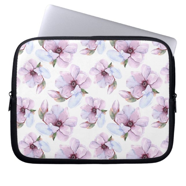 Funda Para Portátil Estampado de flores romántico (Frente)