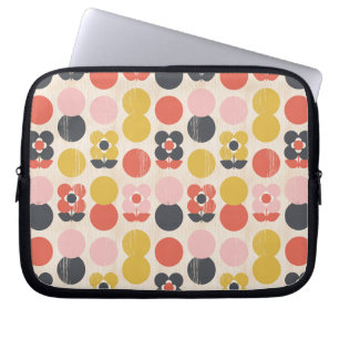 Funda Para Portátil Estampado de plores moderno de los mediados de