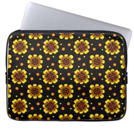 Funda Para Portátil Estampado Groovy de los 70 de Flor de Daisy Power