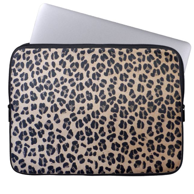 Funda Para Portátil Estampado leopardo 13" manga del ordenador (Frente)