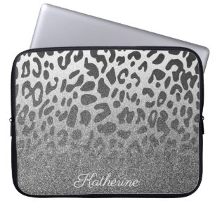 Funda Para Portátil Estampado leopardo del purpurina
