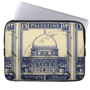 Funda Para Portátil estampilla palestina antigua 1920_ folclore palest