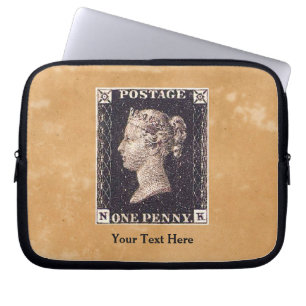 Funda Para Portátil Estampilla Penny Black Postage