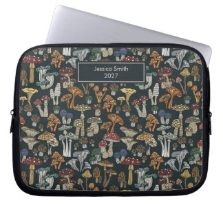 Funda Para Portátil Estética Cottagecore de hongos 