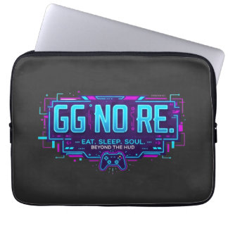 Funda Para Portátil Estética de juego Cyberpunk GG NO RE - Gamer Neon