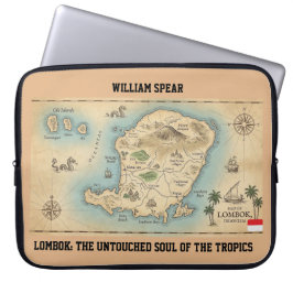 Funda Para Portátil Estética Laptop Alma Tropical de Lombok