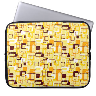 Funda Para Portátil Estilo abstracto amarillo y negro moderno