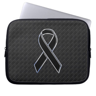 Funda Para Portátil Estilo cromado de conciencia de la cinta negra
