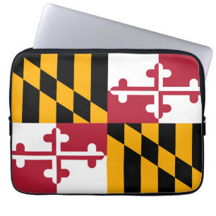 Funda Para Portátil Estilo de diseño de la bandera del estado de Maryl