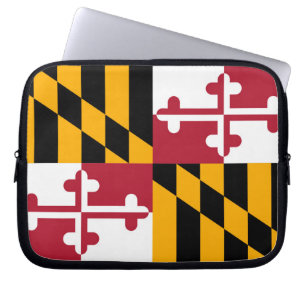Funda Para Portátil Estilo de diseño de la bandera del estado de Maryl