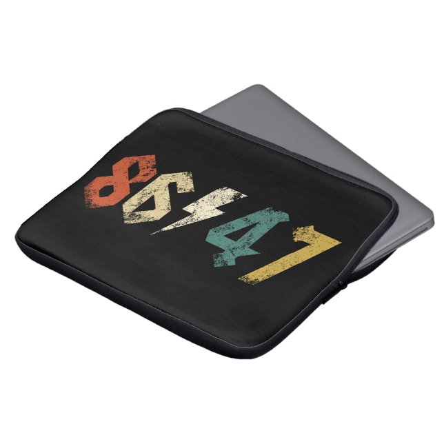 Funda Para Portátil Estilo de rock 80 retro anti Trump (Superior anverso)