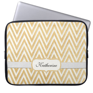 Funda Para Portátil Estilo moderno de la MOD de Chevron del falso