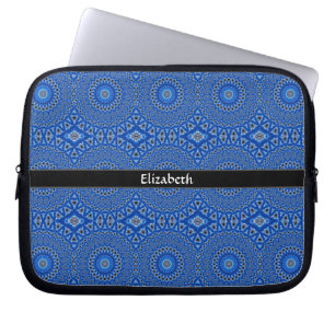 Funda Para Portátil Estilo moderno personalizado patrón azul negro