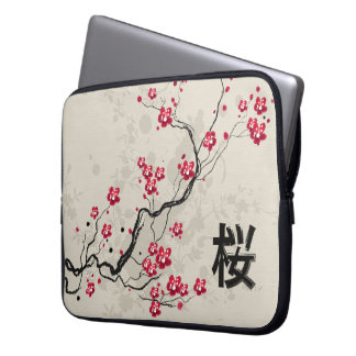 Funda Para Portátil Estilo oriental Sakura Cherry Blossom Art