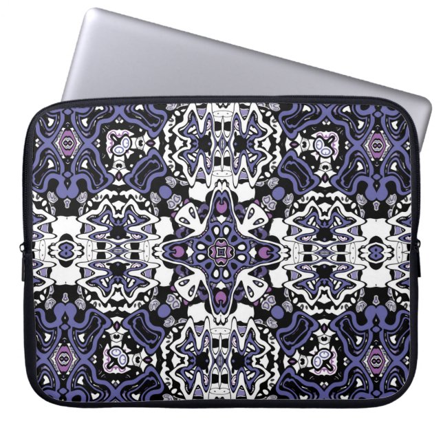 Funda Para Portátil Estilo ornamental kaliedoscopo geométrico marroquí (Frente)