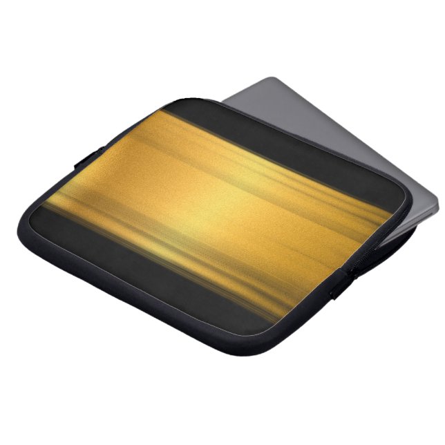Funda Para Portátil Estilo Tech Negro Oro Premium (Superior anverso)