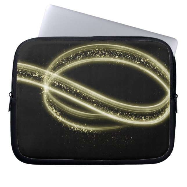 Funda Para Portátil Estilo Tech Oro Negro Premium (Frente)