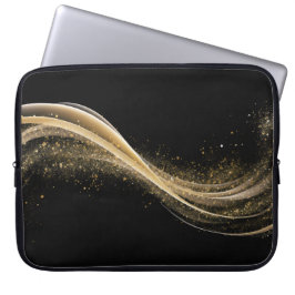Funda Para Portátil Estilo Tech Oro Negro Premium