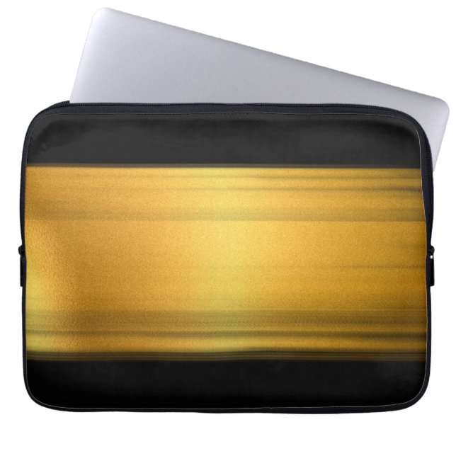 Funda Para Portátil Estilo Tech Oro Negro Premium (Frente)